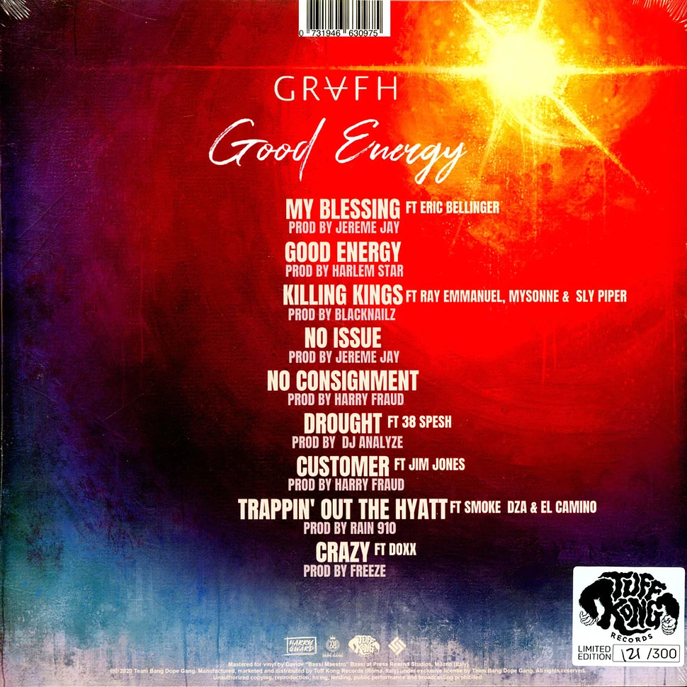 Grafh - Good Energy Yellow Vinyl Edition