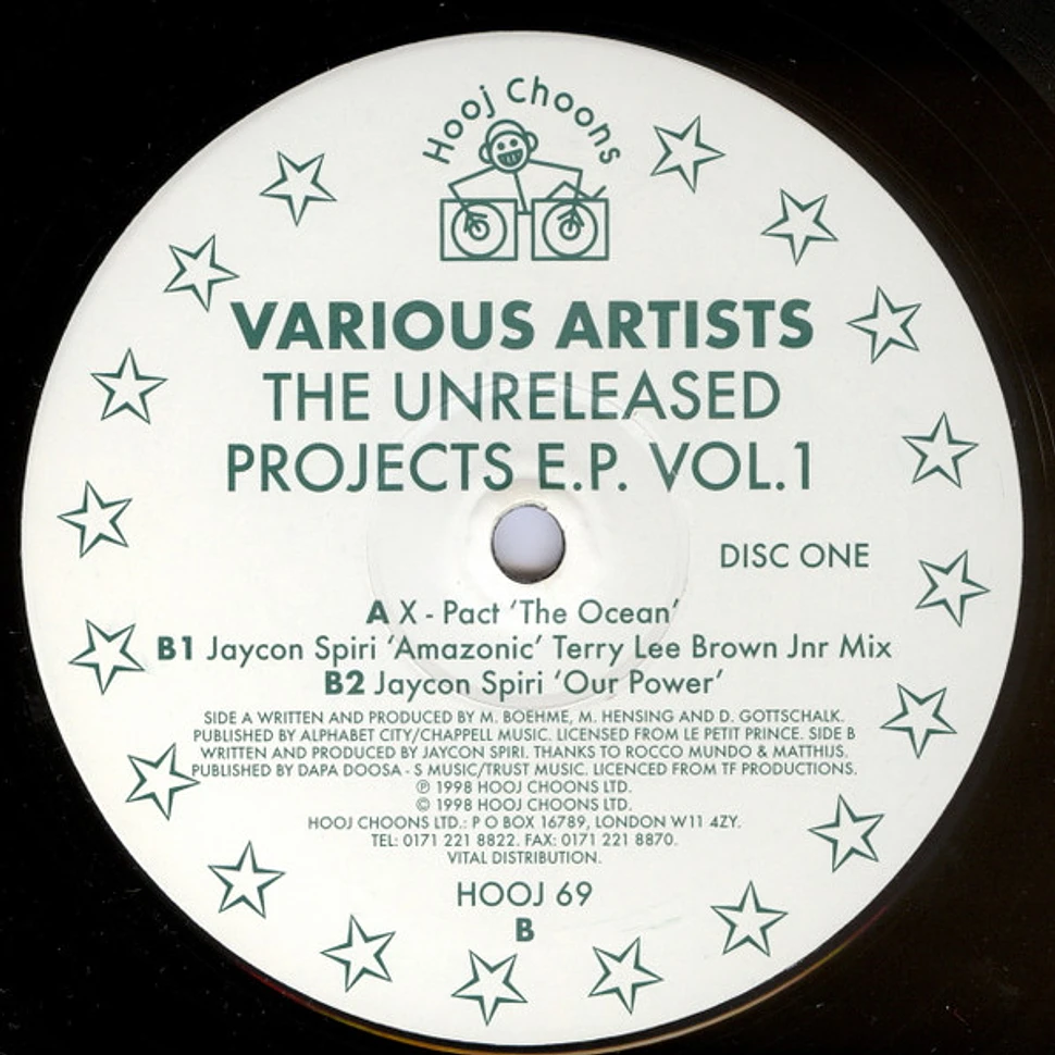 V.A. - The Unreleased Projects E.P. Vol. 1.