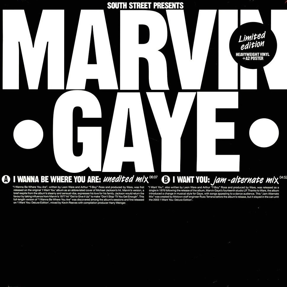 Marvin Gaye - I Wanna Be Where You Are / I Want You