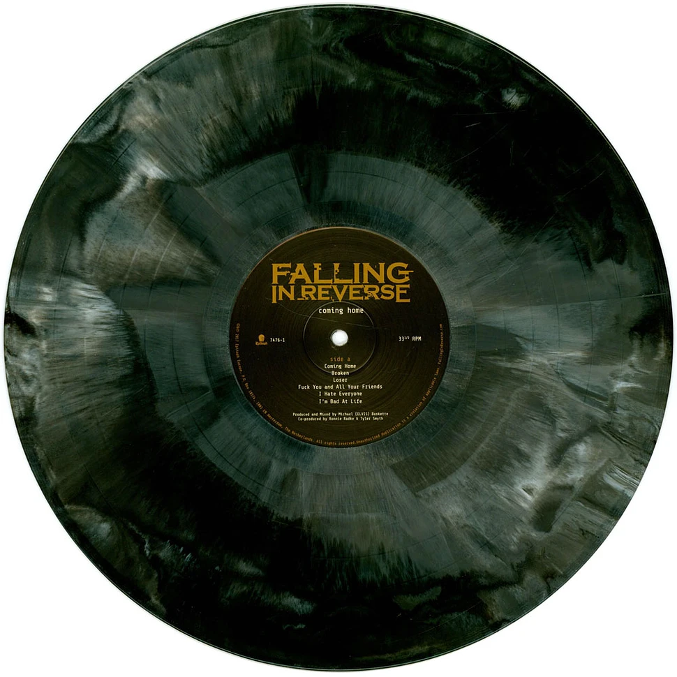 Falling In Reverse - Coming Home White & Black Galaxy Vinyl Edition