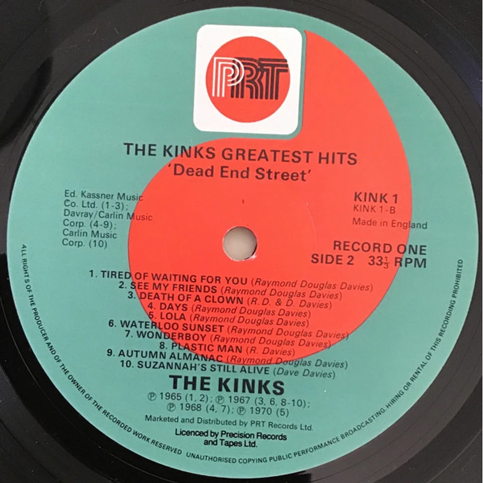 The Kinks - Greatest Hits - Includes 6 Mod Anthems