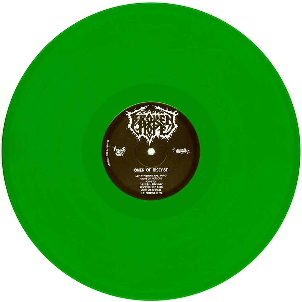 Broken Hope - Omen Of Disease Green Vinyl Edtion
