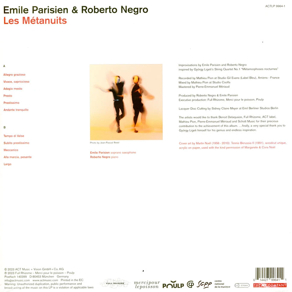 Emile Negro Parisien - Les Metanuits Black Vinyl Edition