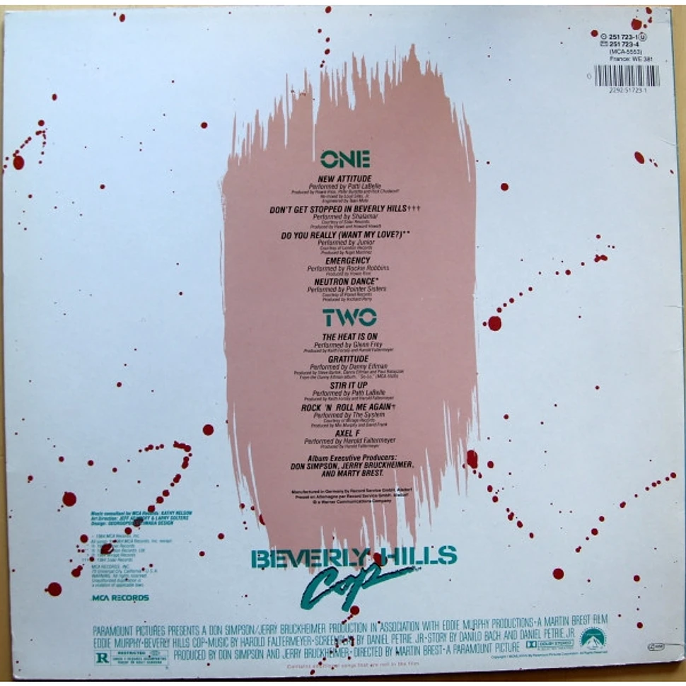 V.A. - Music From The Motion Picture Soundtrack "Beverly Hills Cop"