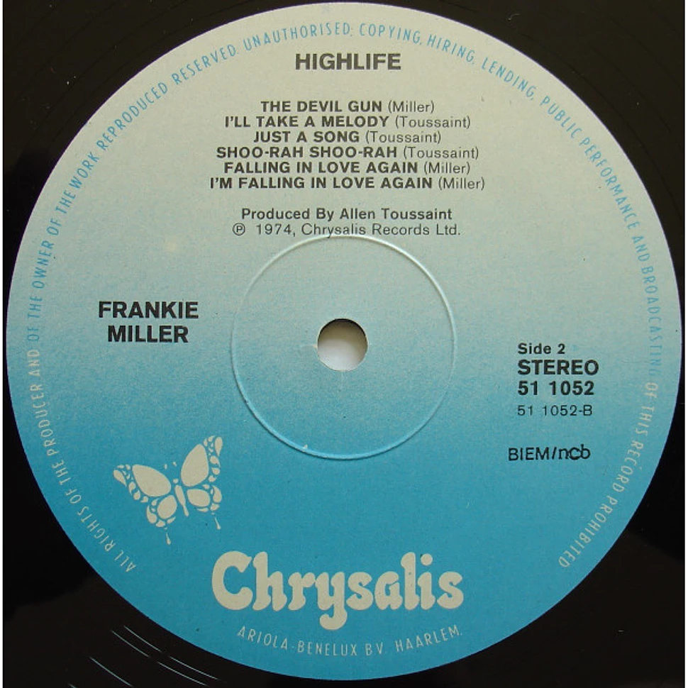 Frankie Miller - High Life