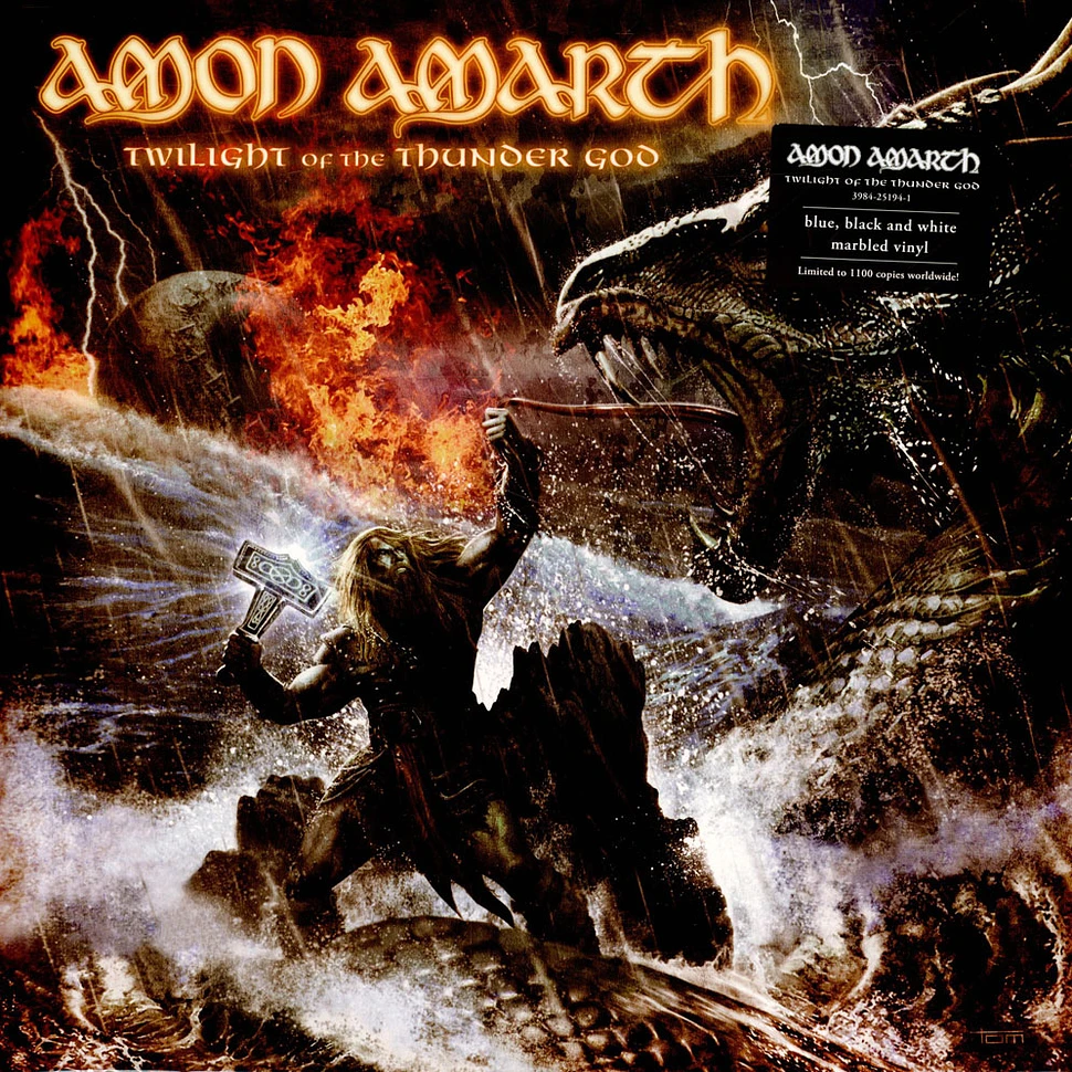 Amon Amarth - Twilight Of The Thunder God Blue / Black / White Marbled  Vinyl Edition - Vinyl LP - 2008 - EU - Reissue | HHV