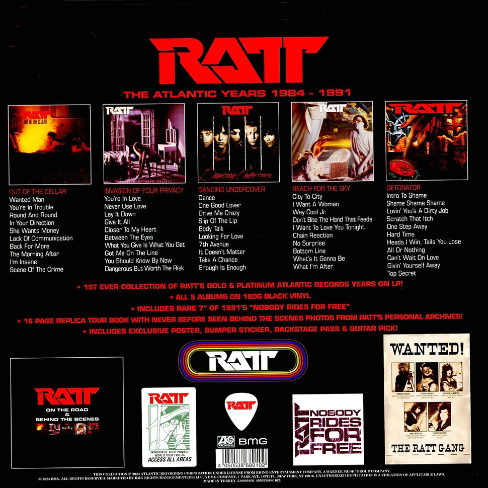 Ratt The Atlantic Years Box Set Vinyl 6LP 2023 EU Original HHV