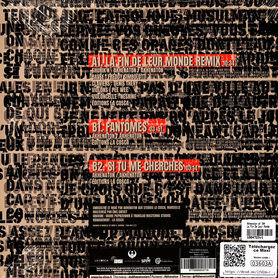 Akhenaton of IAM - La Fin De Leur Monde