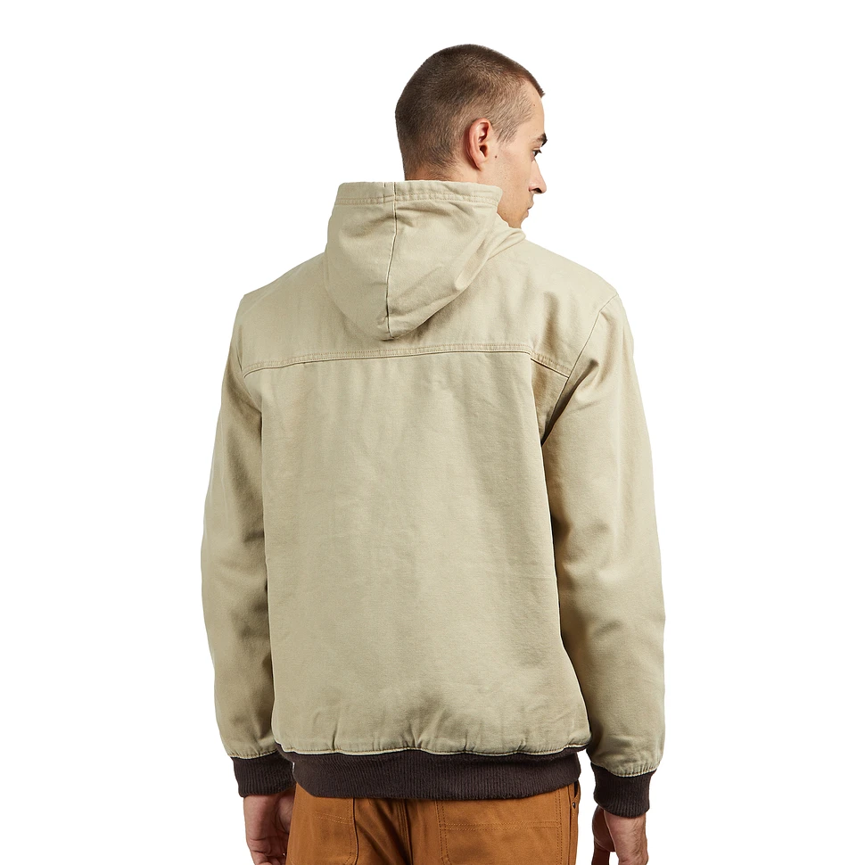 BKE Washed Canvas Hooded Jacket - Men's Coats/Jackets in Khaki