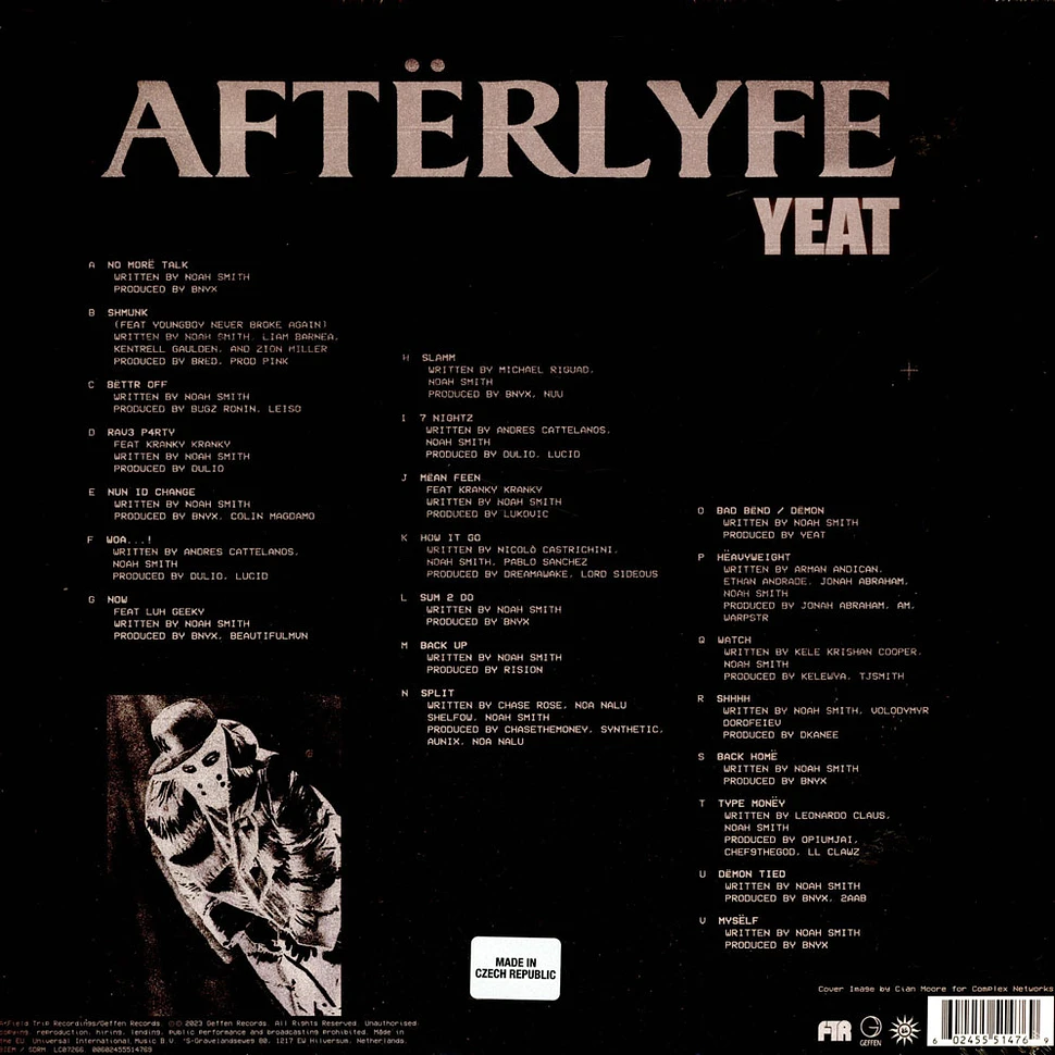 Yeat - Afterlyfe Translucent Black Ice Vinyl Edition