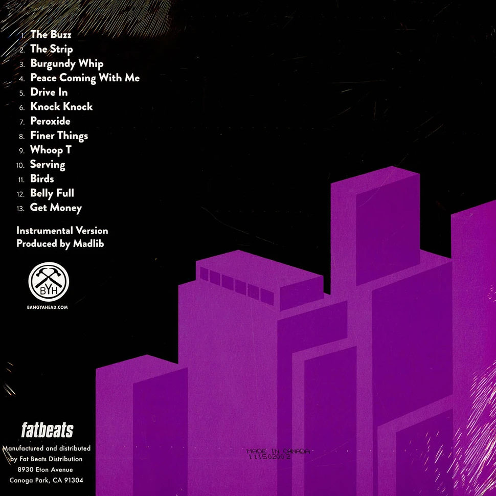 MED, Blu, Madlib - Bad Neighbor Beats Special Edition Instrumentals Grey Vinyl Edition