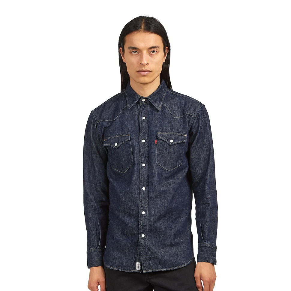 LEVI'S VINTAGE CLOTHING SPORTSWEAR SHIRT - TONAL BLUES PATTERN – Pickings  and Parry