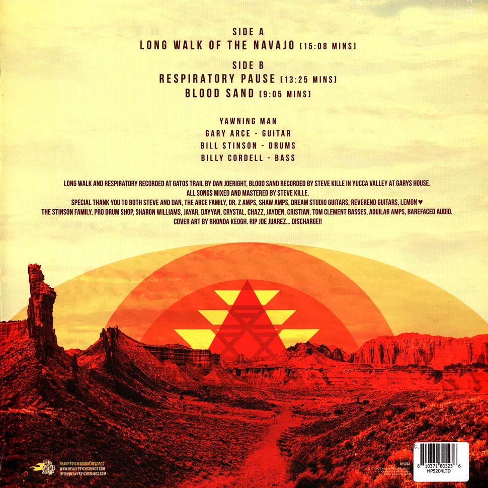 Yawning Man - Long Walk Of The Navajo Gold Colored Vinyl Edition