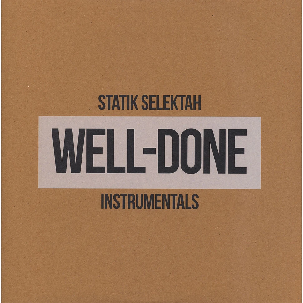 Statik Selektah - Well-Done Instrumentals