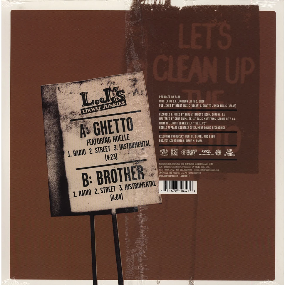 The Likwit Junkies - Ghetto / Brother
