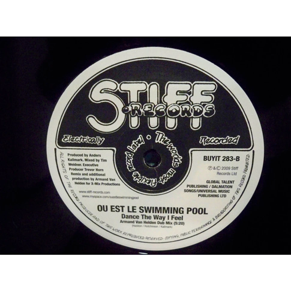 Ou Est Le Swimming Pool Dance The Way I Feel Vinyl 12