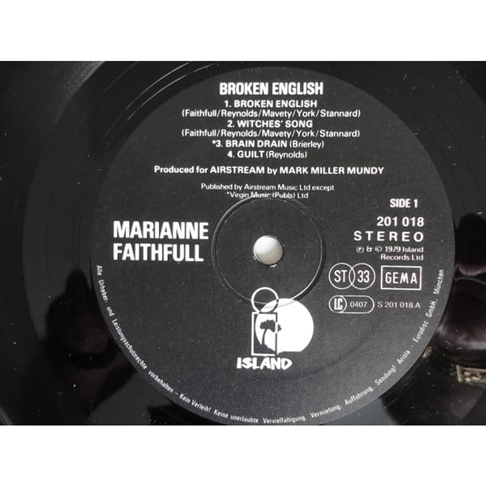 Marianne Faithfull - Broken English - Vinyl LP - 1979 - DE - Original | HHV