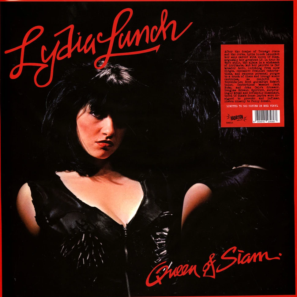 Lydia Lunch - Queen Of Siam Red Vinyl Edtion