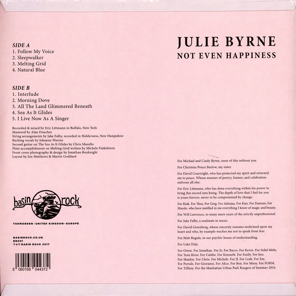Julie Byrne - Not Even Happiness Blue Vinyl Edition