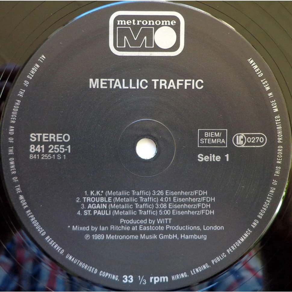 Metallic Traffic - Metallic Traffic