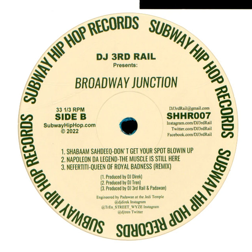 DJ 3rd Rail - Broadway Junction Station Blue Vinyl Edition