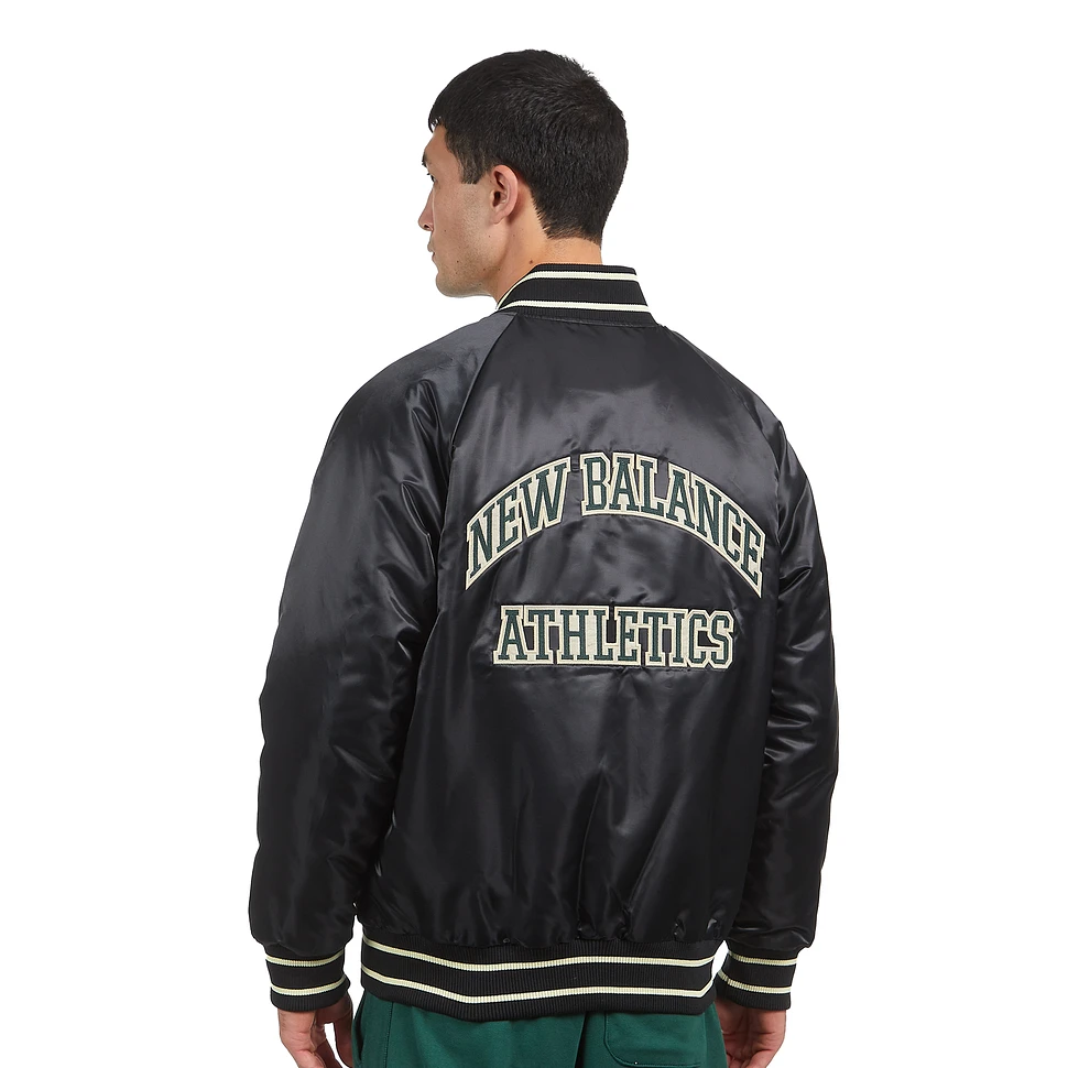 New Balance - Athletics Varsity Satin Bomber Jacket