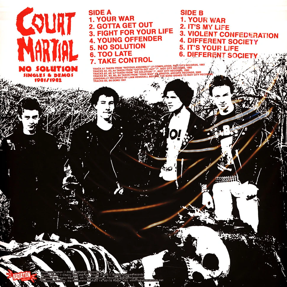 Court Martial - No Solution: Singles & Demos 1981/1982 Colored Vinyl Edition