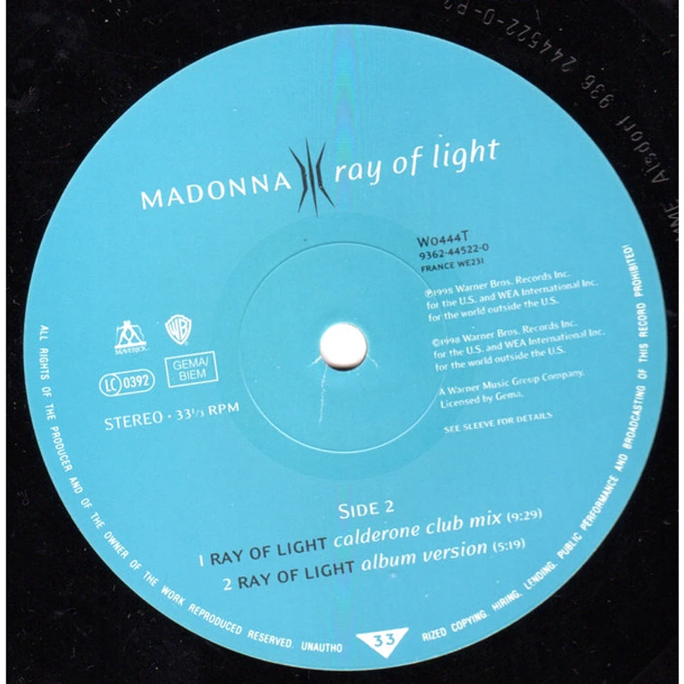 Madonna - Ray Of Light