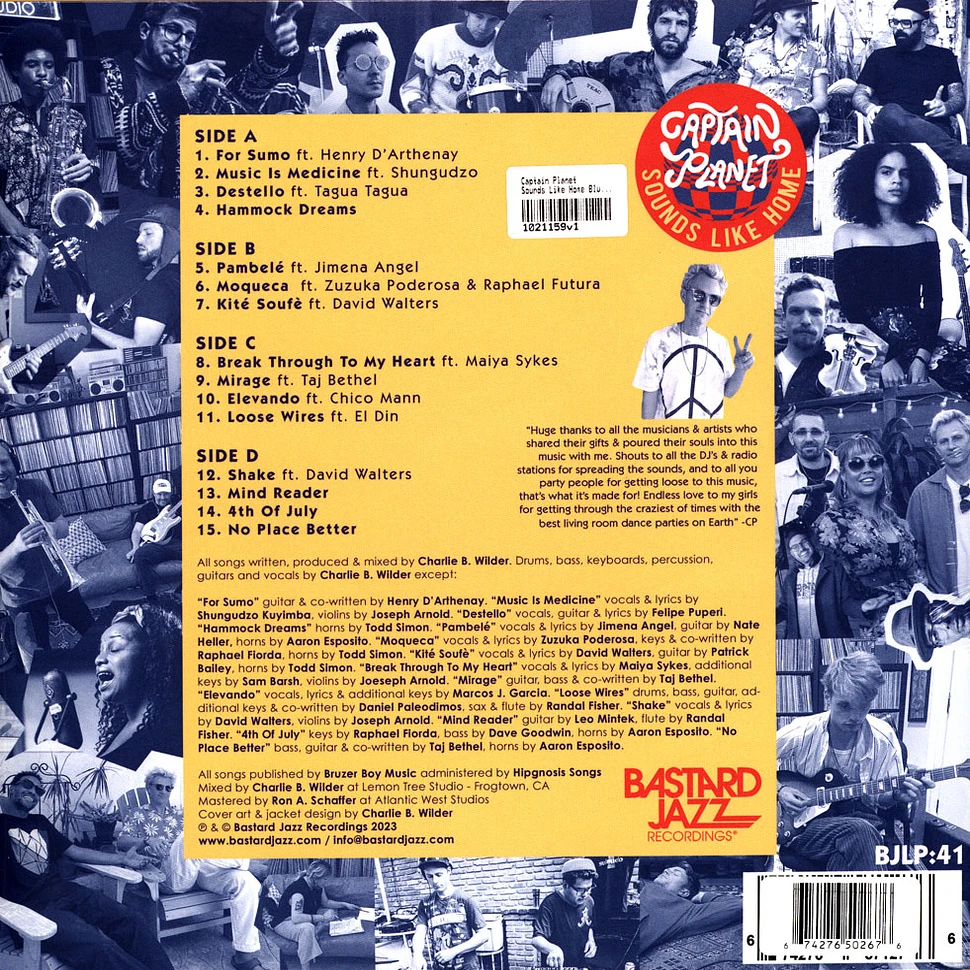 Captain Planet - Sounds Like Home Blue Vinyl Edition