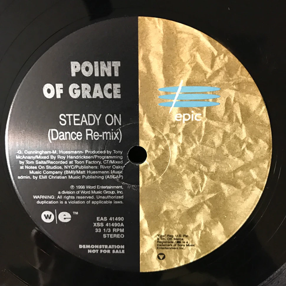 Point Of Grace Steady On Vinyl 12