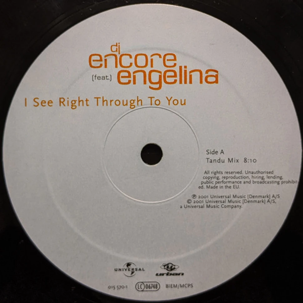 DJ Encore Feat. Engelina - I See Right Through To You
