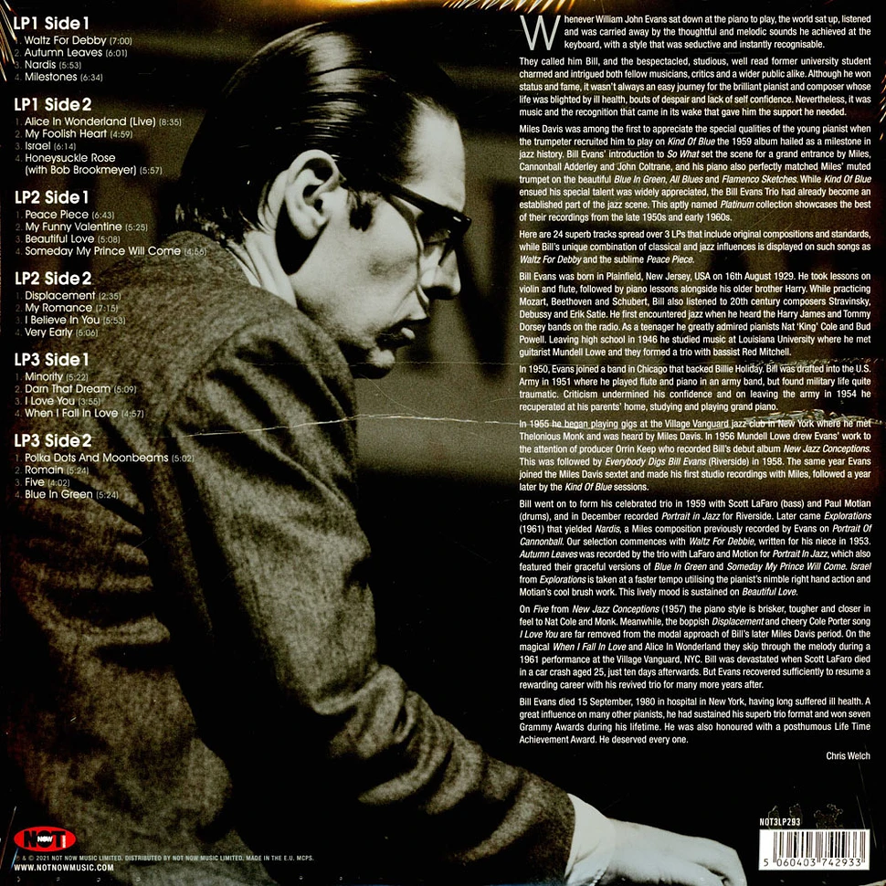 Bill Evans - Platinum Jazz Silver Vinyl Edition