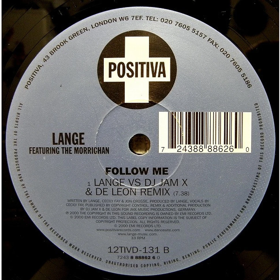 Lange Featuring The Morrighan - Follow Me