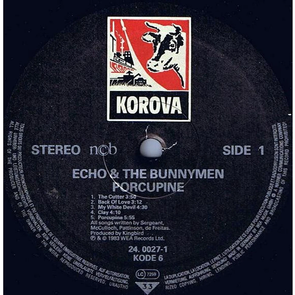 レコード ECHO & THE BUNNYMEN PORCUPINE - レコード