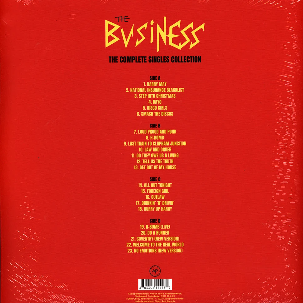 The Business - The Complete Singles Collection Red Vinyl Edition