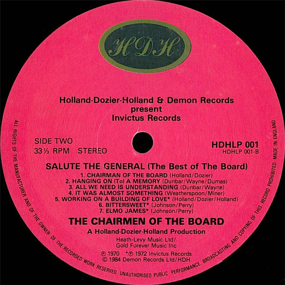 Chairmen Of The Board - Salute The General