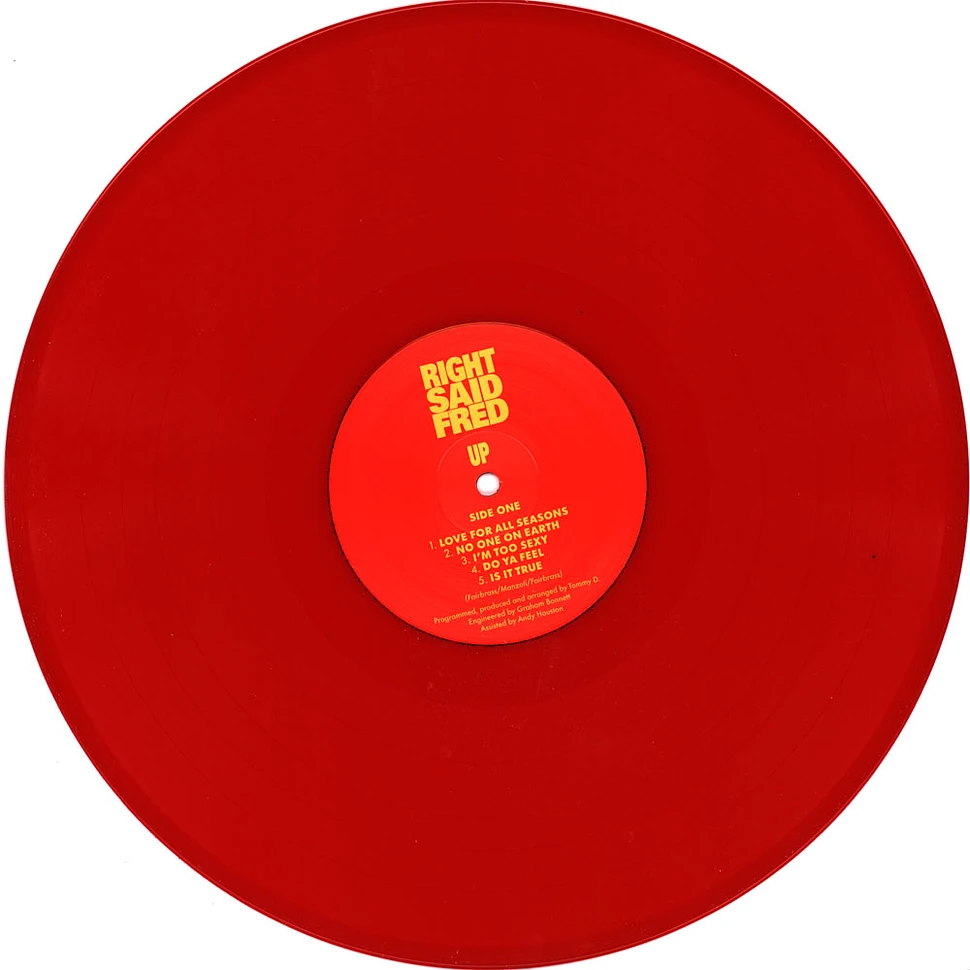 Right Said Fred - Up 2023 Red Vinyl Edition