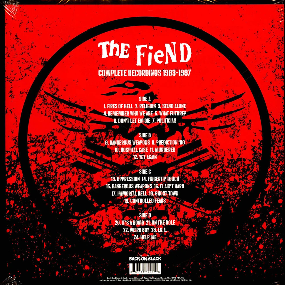 The Fiend - Complete Recordings 1983-1987 Red Vinyl Edition