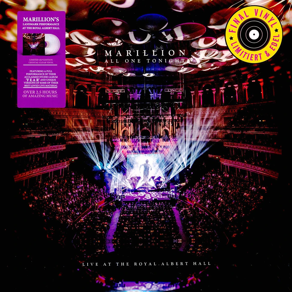 Marillion - All One Tonight (Live At The Royal Albert Hall) Limited Crystal Clear Vinyl Edition