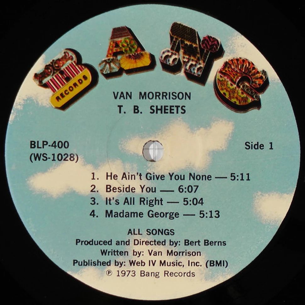 Van Morrison - T.B. Sheets - Vinyl LP - US - Reissue | HHV