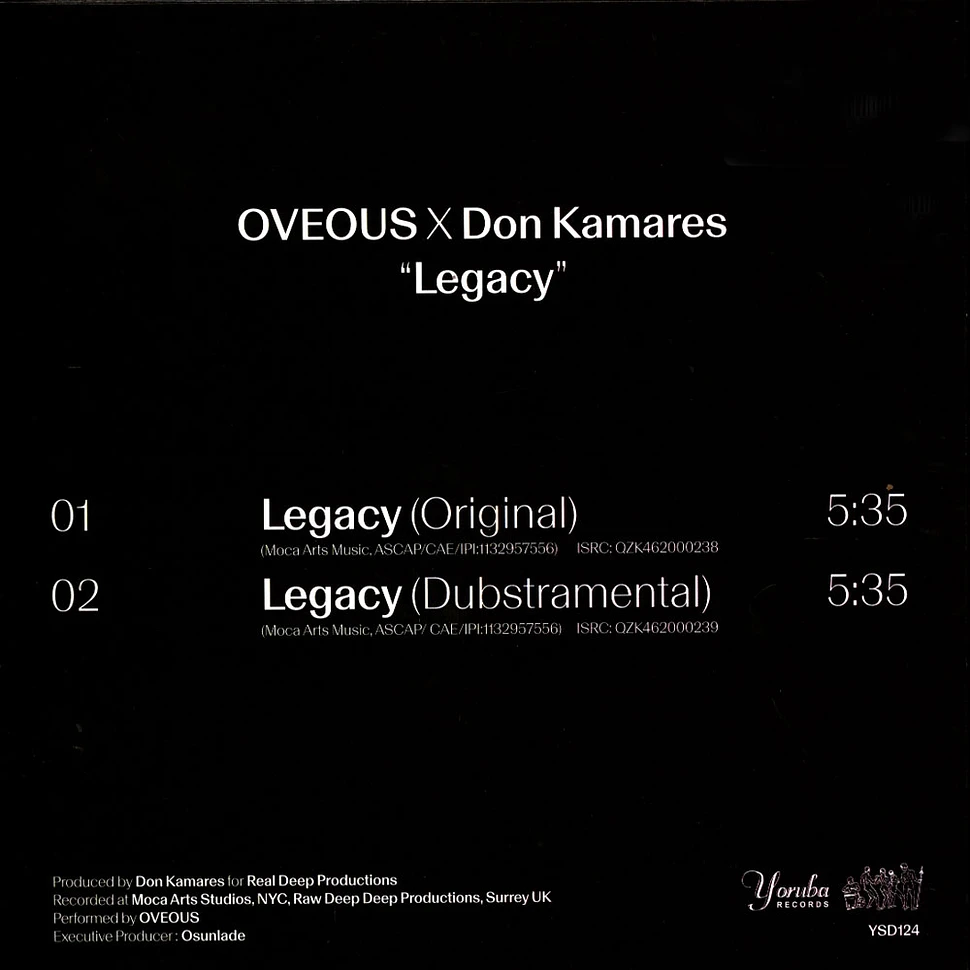 Oveous X Don Kamares - Legacy / Dubstamental
