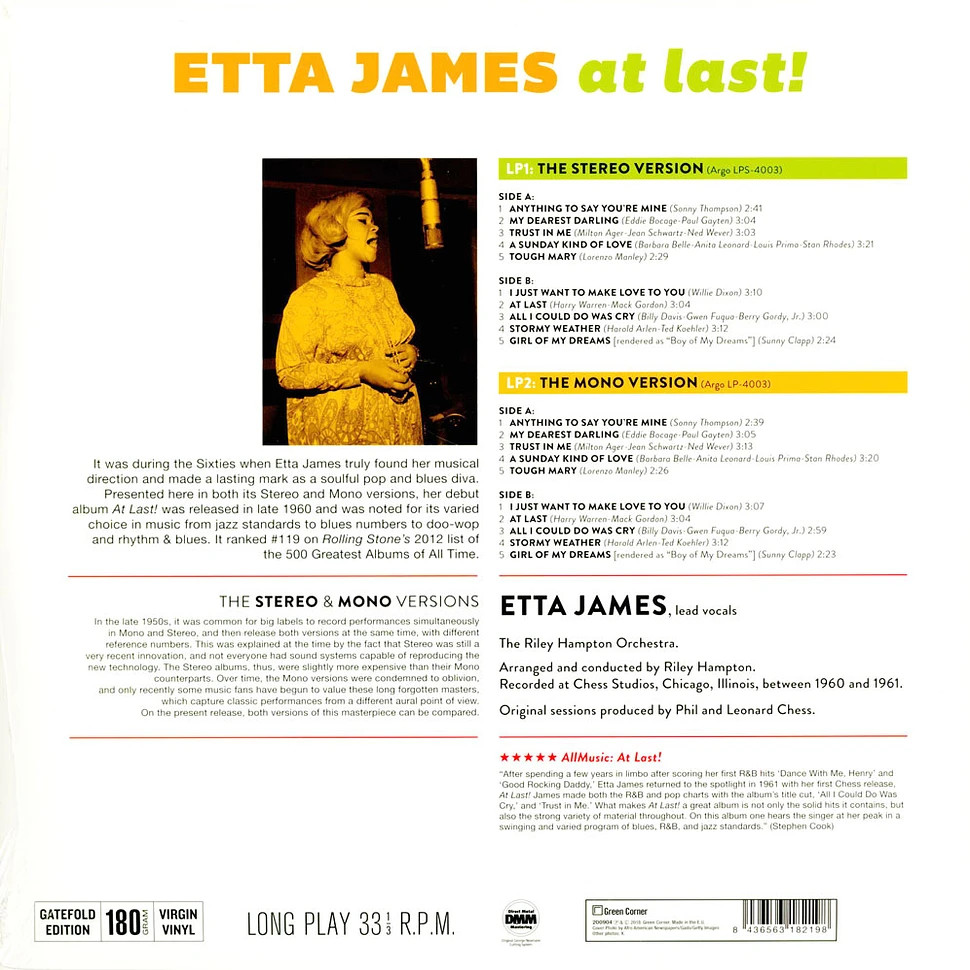 Etta James - At Last! - The Original Stereo