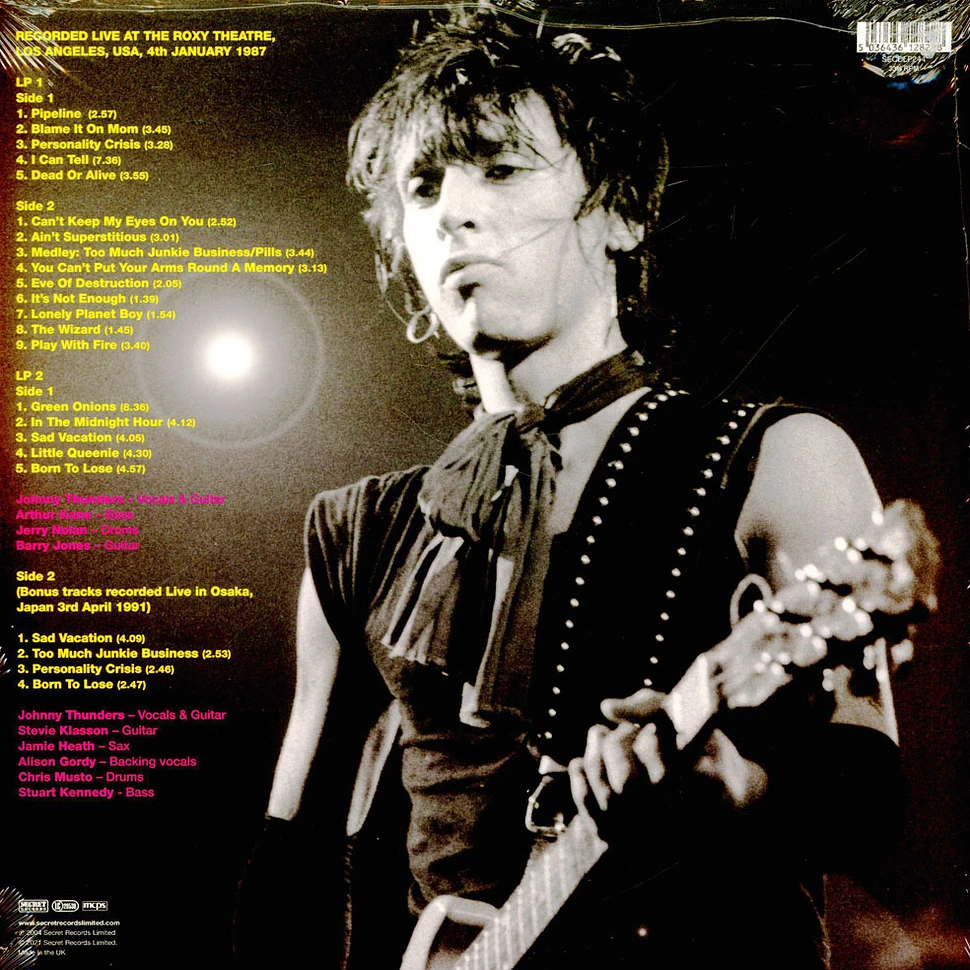 Johnny Thunders - Live In Los Angeles 1987