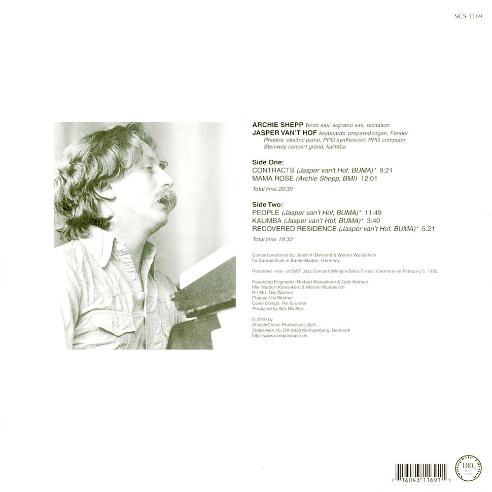 Archie Shepp & Jasper Vant Hof - Mama Rose (180g Vinyl)