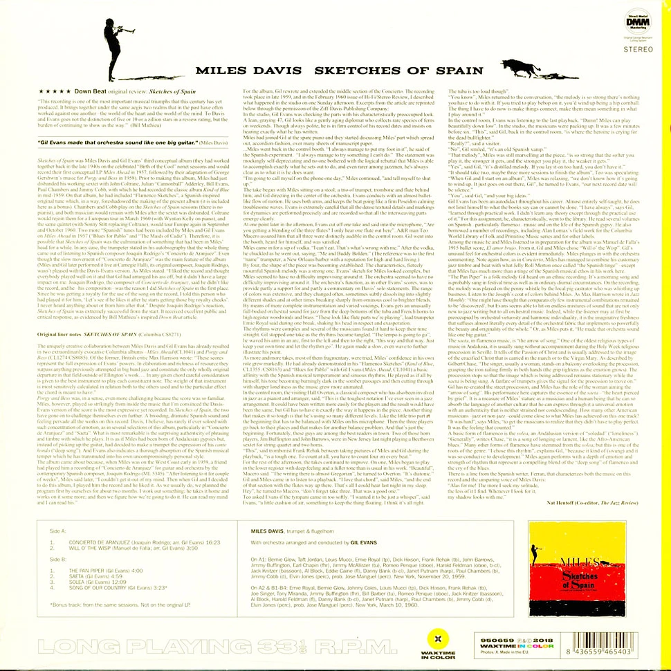 Miles Davis - Sketches Of Spain & 1 Bonus Tr