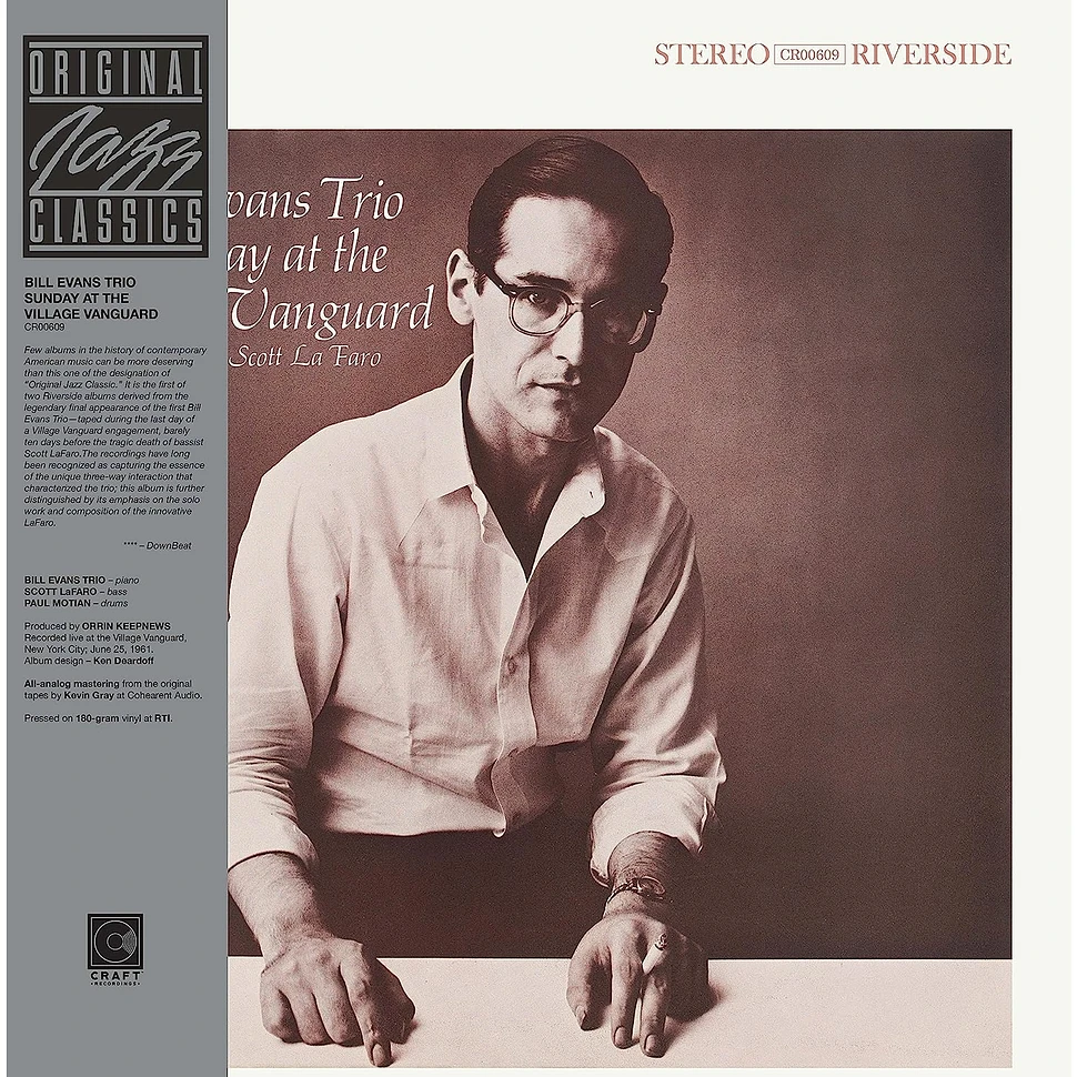 The Bill Evans Trio Featuring Scott LaFaro - Sunday At The Village Vanguard