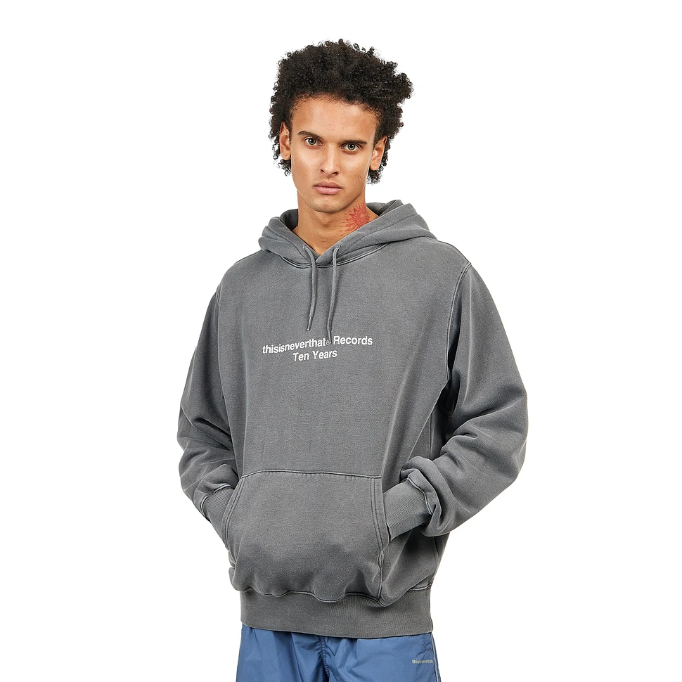 thisisneverthat - Ten Years Records Hoodie (Charcoal) | HHV