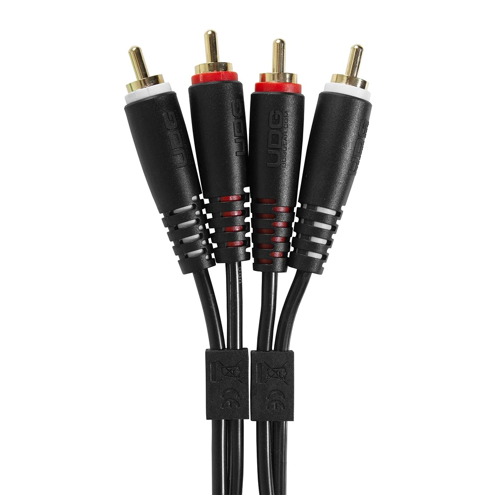 UDG - Ultimate Audio Cable Set RCA - RCA Black Straight 3m