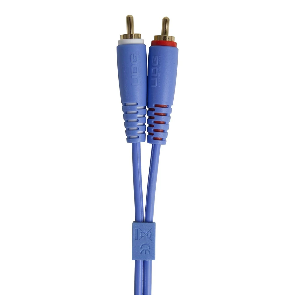 UDG - Ultimate Audio Cable Set RCA Straight-RCA Angled Blue 3m