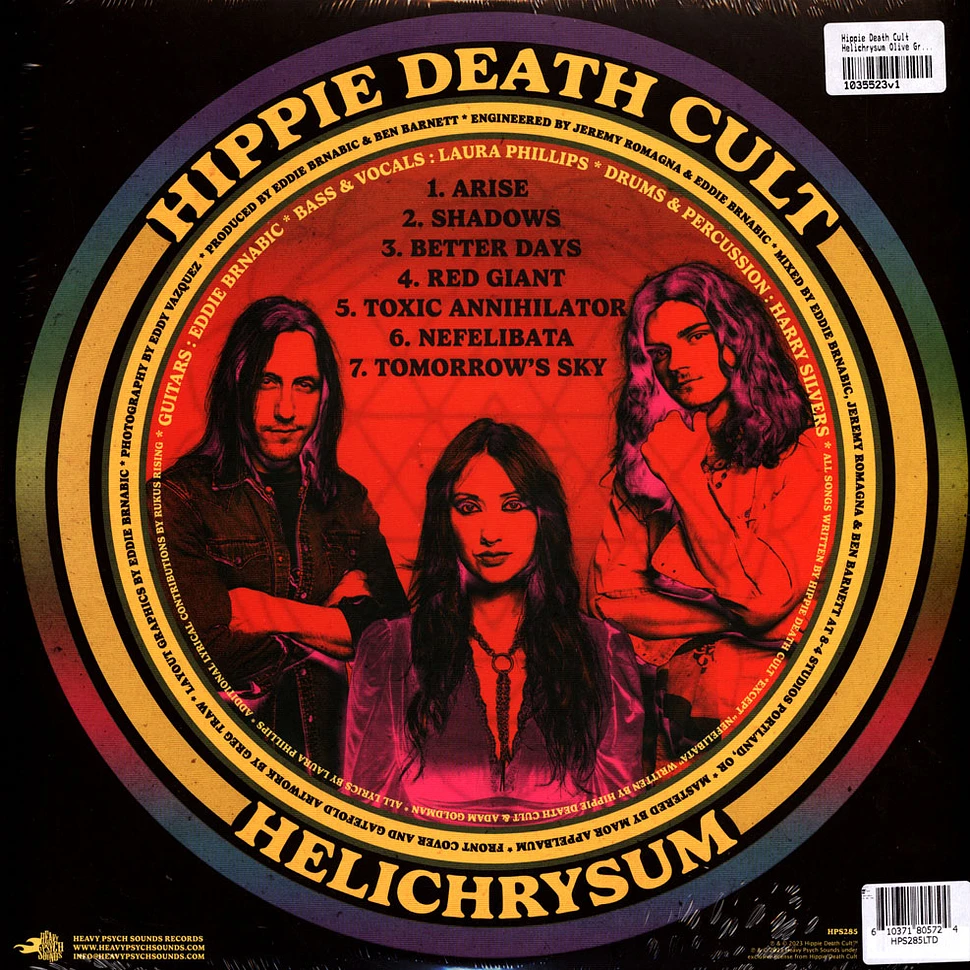Hippie Death Cult - Helichrysum Olive Green Vinyl Edition